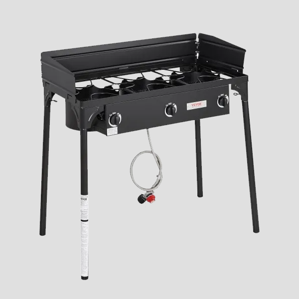 Cooking Station Outdoor Triple Burner High Pressure Camp Stove W/ Windscreen Propane Gas (LPG) 247 Propane | Miami, FL