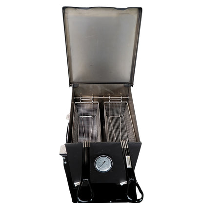 4 Gallon Outdoor Propane Deep Fryer – High Heat Portable Steel Fryer | 24/7 Propane