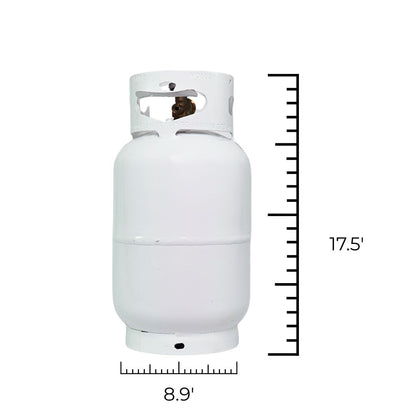 10 lb Empty Propane Tank – Portable Steel Gas Cylinder for Grill, Heater & Outdoor Use | 24/7 Propane