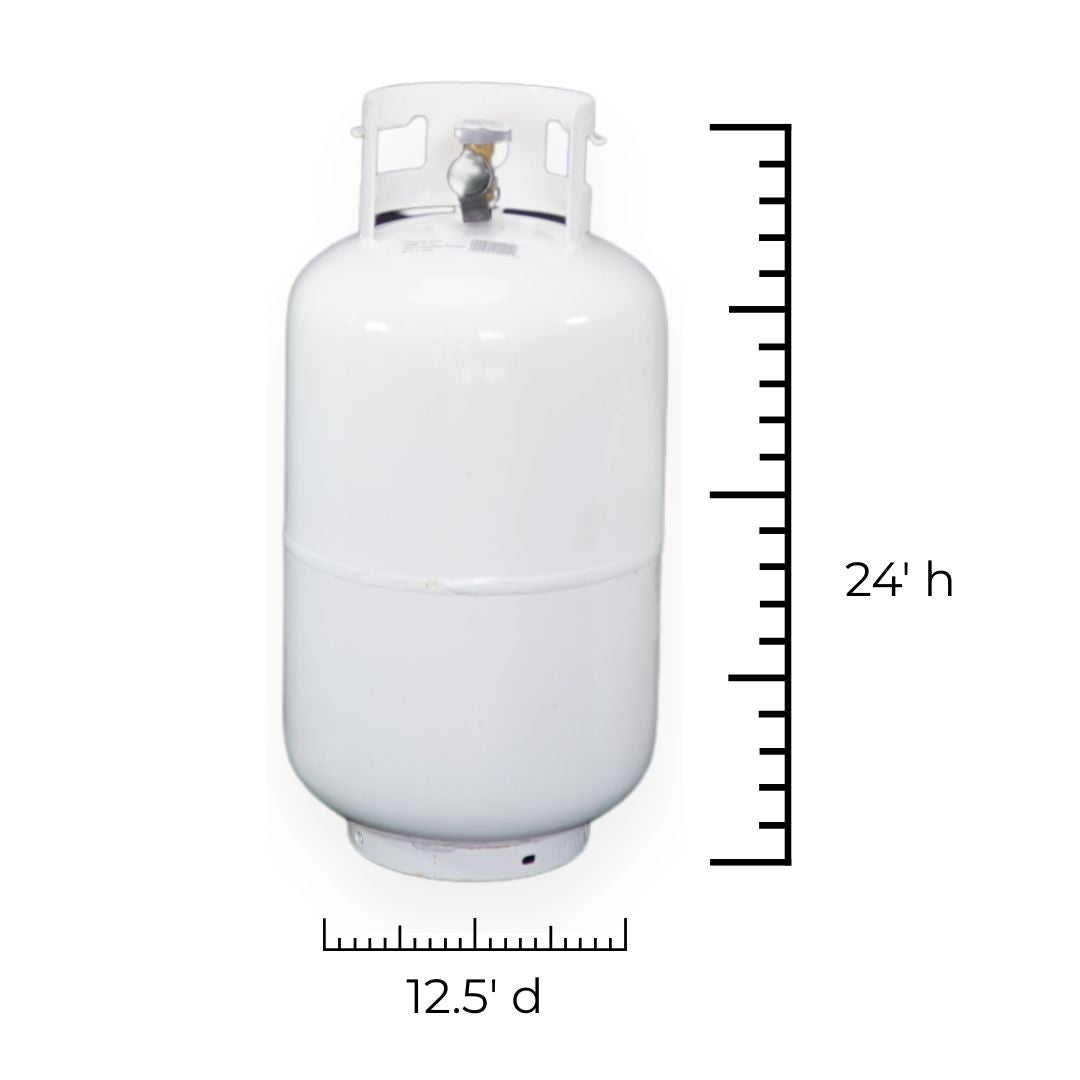 30 lb Empty Propane Tank – Steel Gas Cylinder for Grill, Heater & Outdoor Use | 24/7 Propane